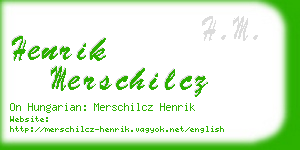 henrik merschilcz business card